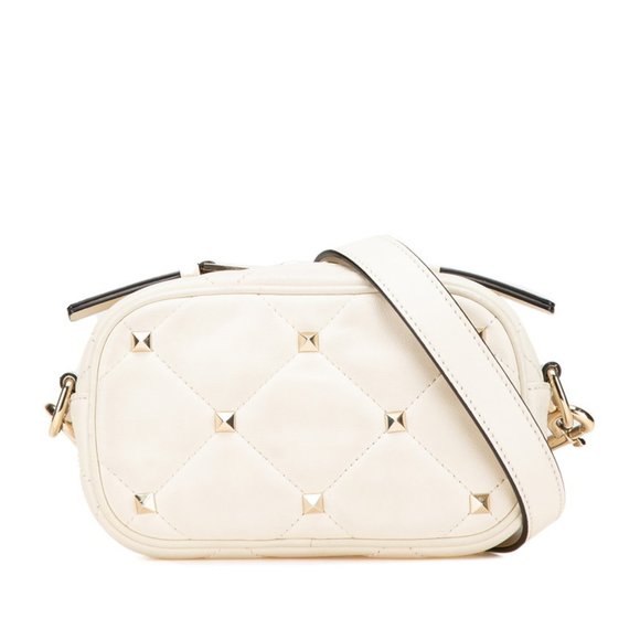 VALENTINO White Leather Shoulder Bag - Picture 1 of 12